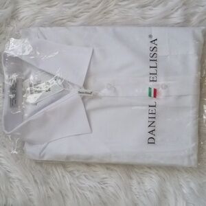 Daniel Elissa men's dress shirt white long sleeve